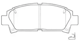 Комплект тормозных колодок, дисковый тормоз AISIN купить